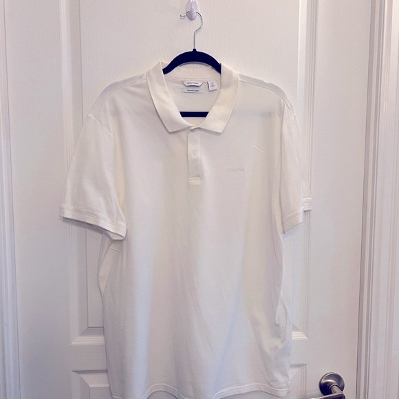 Calvin Klein white Polo Shirt - Picture 1 of 6